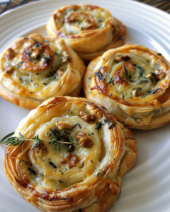 Blue Cheese, Walnut And Thyme Pull Apart Puff Pastry Twirl – Delicious 